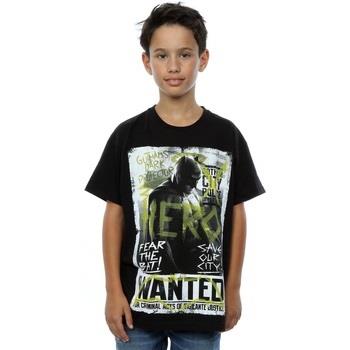 T-shirt enfant Dc Comics Batman v Superman Wanted Poster