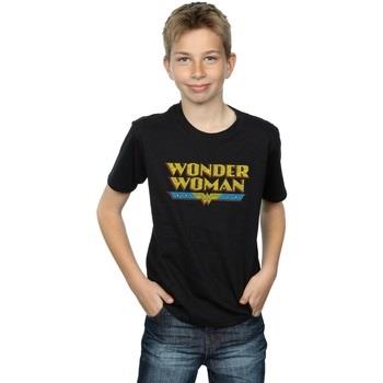 T-shirt enfant Dc Comics Wonder Woman Crackle Logo