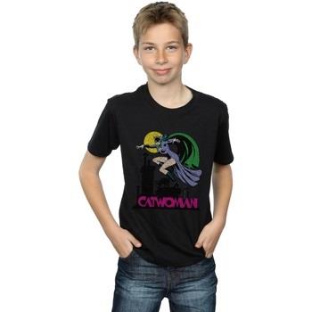 T-shirt enfant Dc Comics Catwoman Crackle Logo