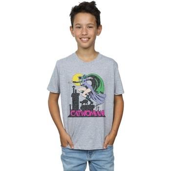 T-shirt enfant Dc Comics Catwoman Crackle Logo