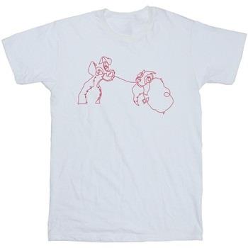 T-shirt enfant Disney Lady And The Tramp Spaghetti Outline