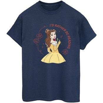 T-shirt Disney Beauty And The Beast I'd Rather Be Reading