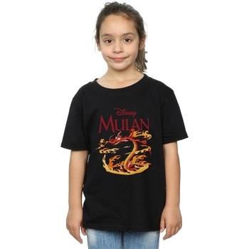 T-shirt enfant Disney Mulan Mushu Dragon Fire