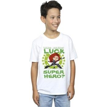 T-shirt enfant Marvel St Patrick's Day Black Widow Luck