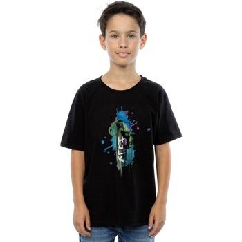 T-shirt enfant Marvel Avengers Hulk Art Burst Symbol