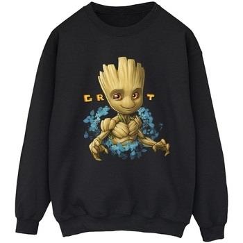 Sweat-shirt Guardians Of The Galaxy Groot Flowers