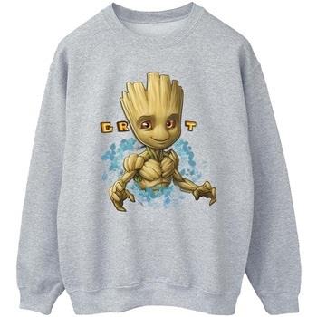 Sweat-shirt Guardians Of The Galaxy Groot Flowers