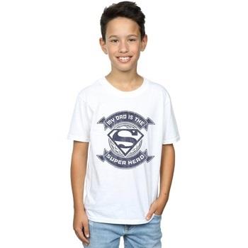 T-shirt enfant Dc Comics Superman My Dad The Superhero