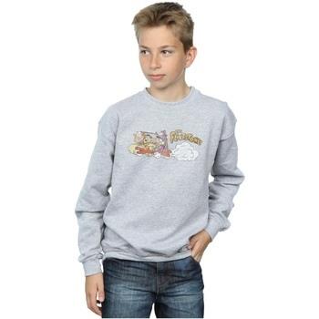 Sweat-shirt enfant The Flintstones Family Car Distressed