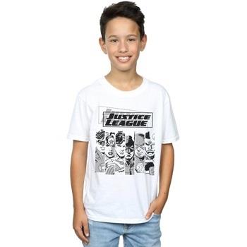 T-shirt enfant Dc Comics Justice League Stripes