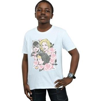 T-shirt enfant Dc Comics Super Powers Floral Frame