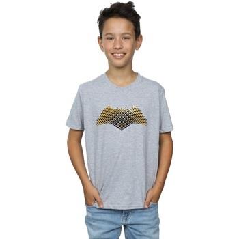 T-shirt enfant Dc Comics Justice League Movie Batman Logo Textured