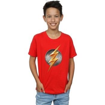 T-shirt enfant Dc Comics Justice League Movie Flash Emblem