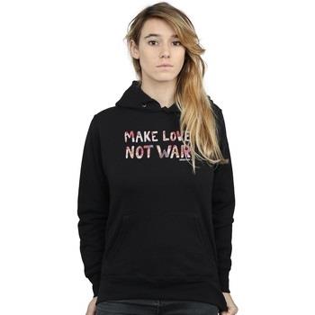 Sweat-shirt Woodstock Make Love Not War Floral