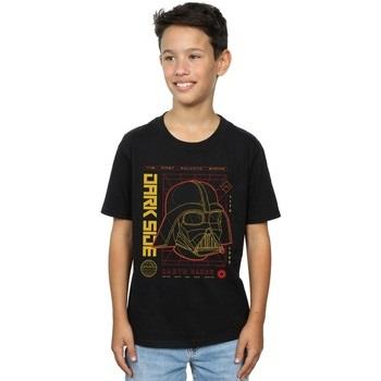 T-shirt enfant Disney Darth Vader Dark Grid