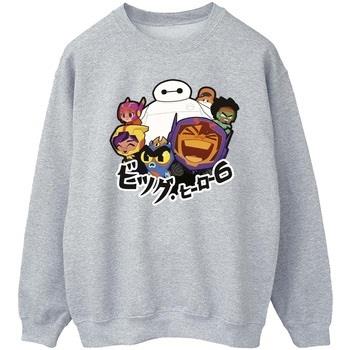 Sweat-shirt Disney Big Hero 6 Baymax Group Manga