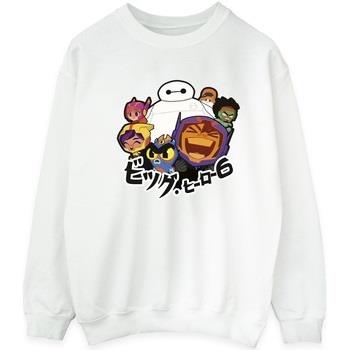 Sweat-shirt Disney Big Hero 6 Baymax Group Manga