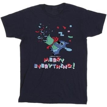 T-shirt enfant Disney Lilo And Stitch Stitch Merry Everything