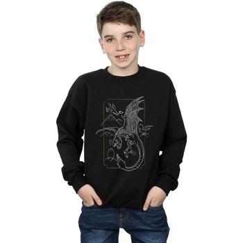 Sweat-shirt enfant Harry Potter Dragon Line Art