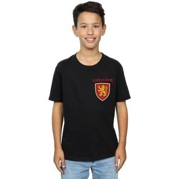 T-shirt enfant Harry Potter Gryffindor Lion Faux Pocket