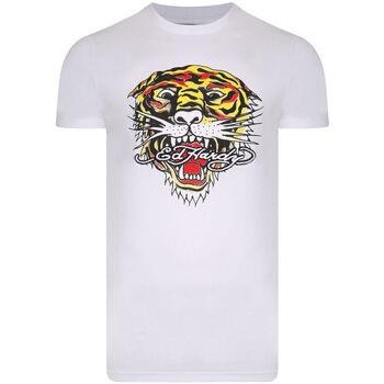 T-shirt Ed Hardy Tiger mouth graphic t-shirt white