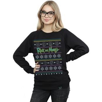Sweat-shirt Rick And Morty Christmas Faces