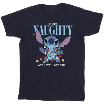 T-shirt enfant Disney Lilo Stitch Naughty Nice