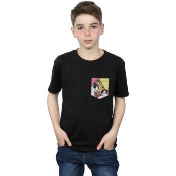 T-shirt enfant Dessins Animés Lola Bunny Face Faux Pocket