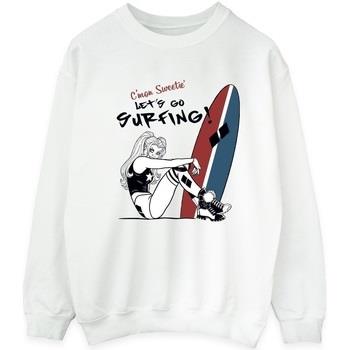 Sweat-shirt Dc Comics Harley Quinn Let's Go Surfing