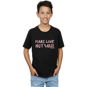 T-shirt enfant Woodstock Make Love Not War Floral