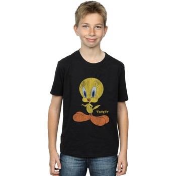 T-shirt enfant Dessins Animés Tweety Pie Distressed