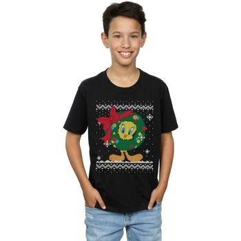 T-shirt enfant Dessins Animés Tweety Pie Christmas Fair Isle