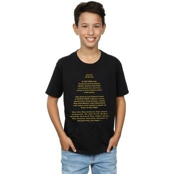 T-shirt enfant Disney The Last Jedi Opening Crawl