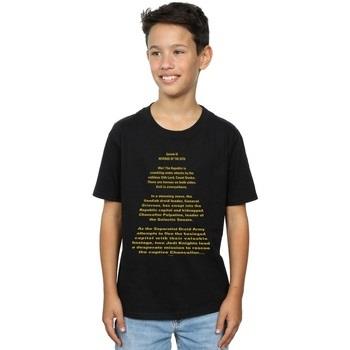 T-shirt enfant Disney Revenge Of The Sith Opening Crawl