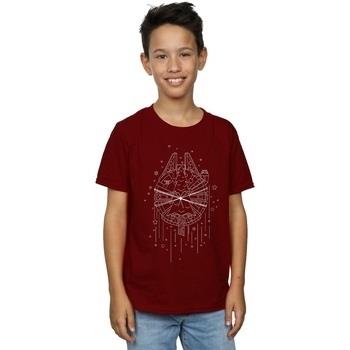T-shirt enfant Disney Millennium Falcon Christmas Tree Delivery