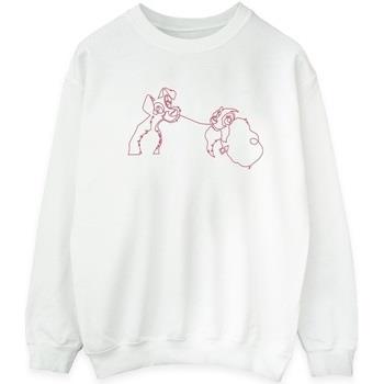 Sweat-shirt Disney Lady And The Tramp Spaghetti Outline