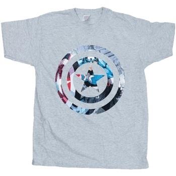 T-shirt enfant Marvel Avengers Captain America Montage Symbol