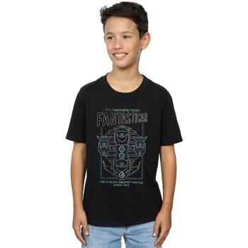 T-shirt enfant Marvel Fantastic Four Fantasticar Neon