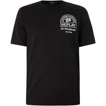 T-shirt Replay T-shirt à logo graphique au dos