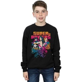 Sweat-shirt enfant Dc Comics Super Powers Neon Floral