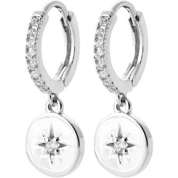 Boucles oreilles Brillaxis Créoles argent OZ et pampille