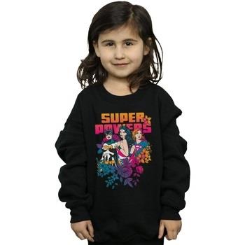 Sweat-shirt enfant Dc Comics Super Powers Neon Floral