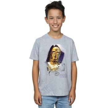 T-shirt enfant Disney The Last Jedi C-3PO Brushed