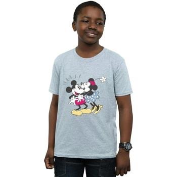 T-shirt enfant Disney Mickey And Minnie Mouse Kiss