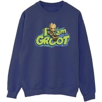 Sweat-shirt Marvel Guardians Of The Galaxy I Am Groot Jumping