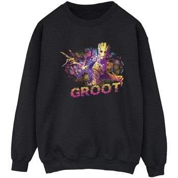 Sweat-shirt Marvel Guardians Of The Galaxy Abstract Groot