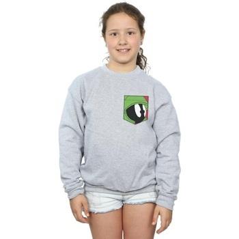 Sweat-shirt enfant Dessins Animés Marvin The Martian Face Faux Pocket