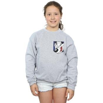 Sweat-shirt enfant Dessins Animés Pepe Le Pew Face Faux Pocket