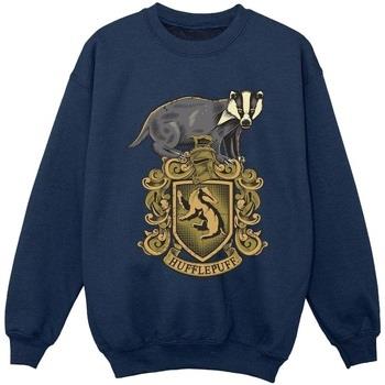 Sweat-shirt enfant Harry Potter Hufflepuff Sketch Crest