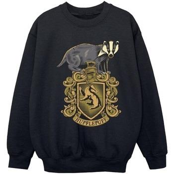 Sweat-shirt enfant Harry Potter Hufflepuff Sketch Crest